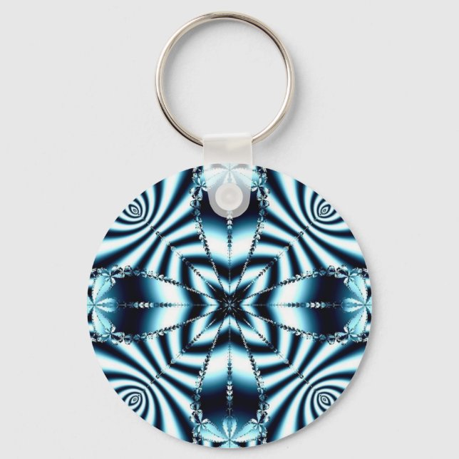 zebra pattern keychain (Front)