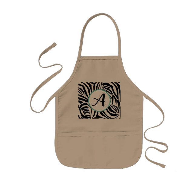 Zebra Pattern Kids Apron (Front)