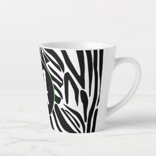 Zebra Pattern Latte Mug