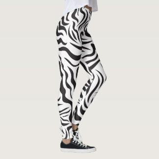 Zebra pattern leggings