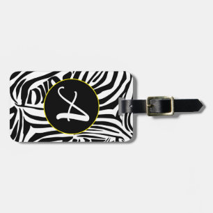 Zebra Pattern Luggage Tag