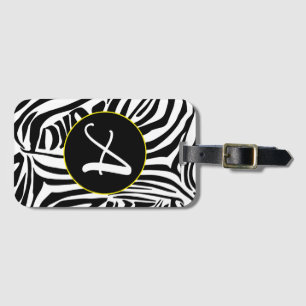 Zebra Pattern Luggage Tag