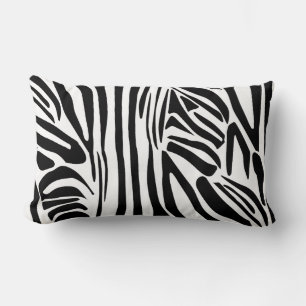 Zebra pattern lumbar cushion