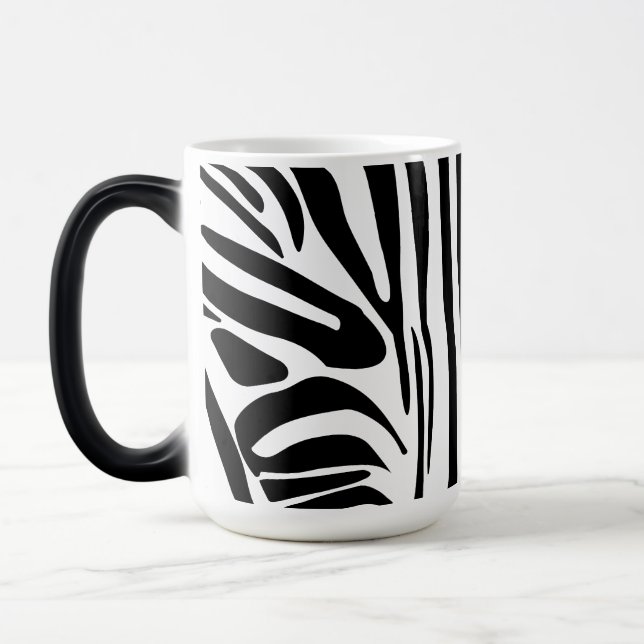 Zebra pattern magic mug (Left)