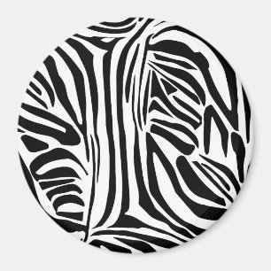 Zebra pattern magnet