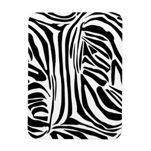 Zebra pattern magnet