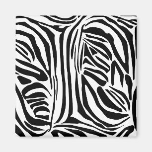 Zebra pattern magnet