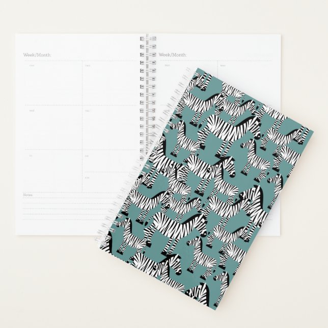 Zebra Pattern | Monogram Planner (Display)