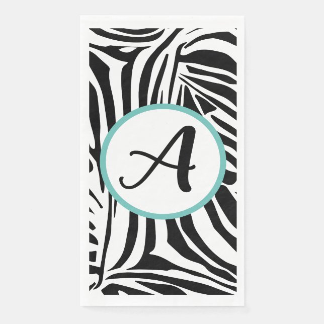 Zebra Pattern Napkin (Front)