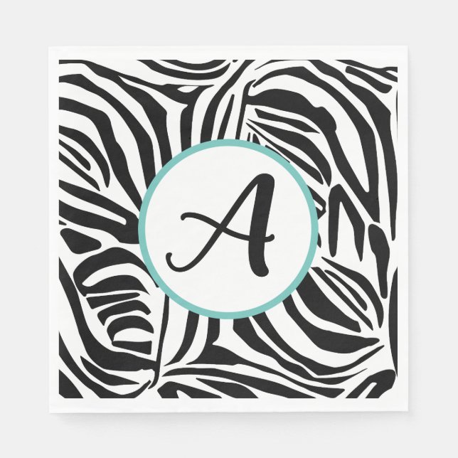 Zebra Pattern Napkin (Front)