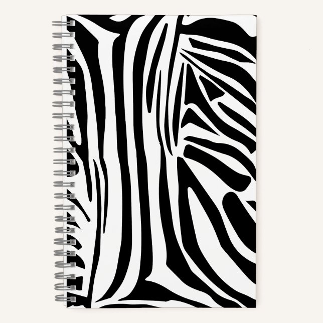 Zebra pattern notebook (Front)