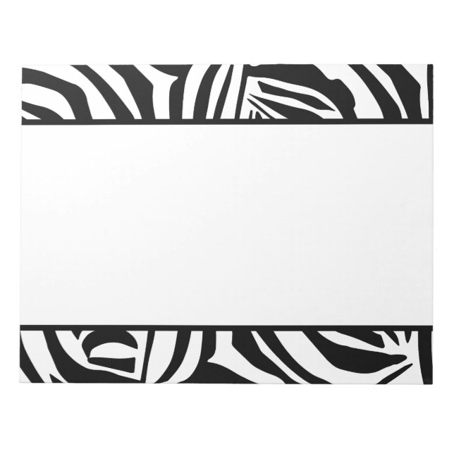Zebra pattern notepad (Front)