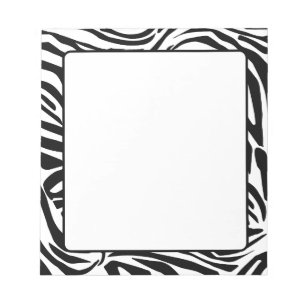 Zebra pattern notepad