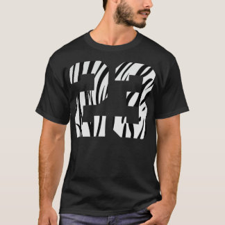 Zebra Pattern Number T-Shirt