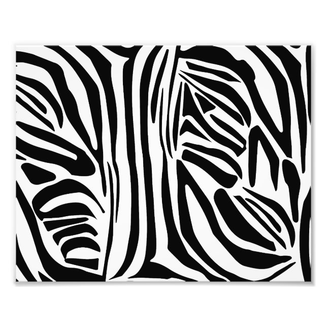 Zebra pattern photo print (Front)
