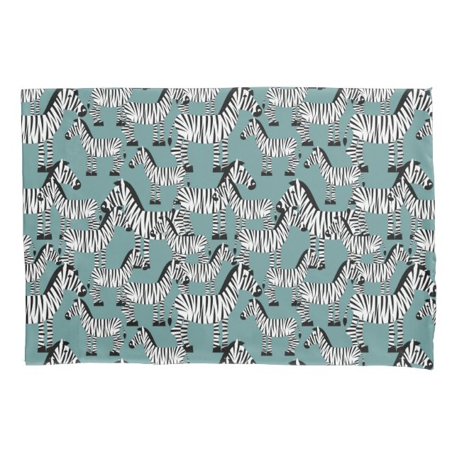 Zebra Pattern Pillowcase (Front-Left)