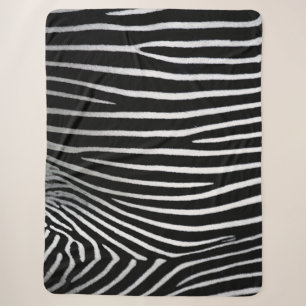 Zebra Pattern Sherpa Blanket