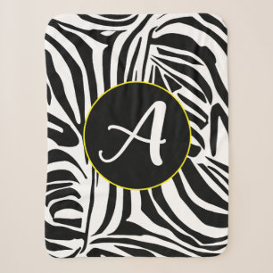 Zebra Pattern Sherpa Blanket