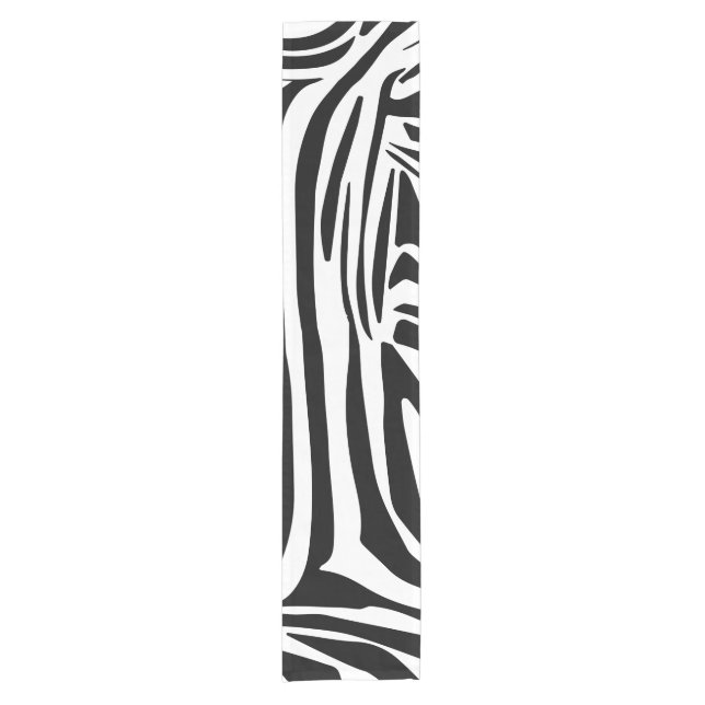 Zebra pattern short table runner (Front)