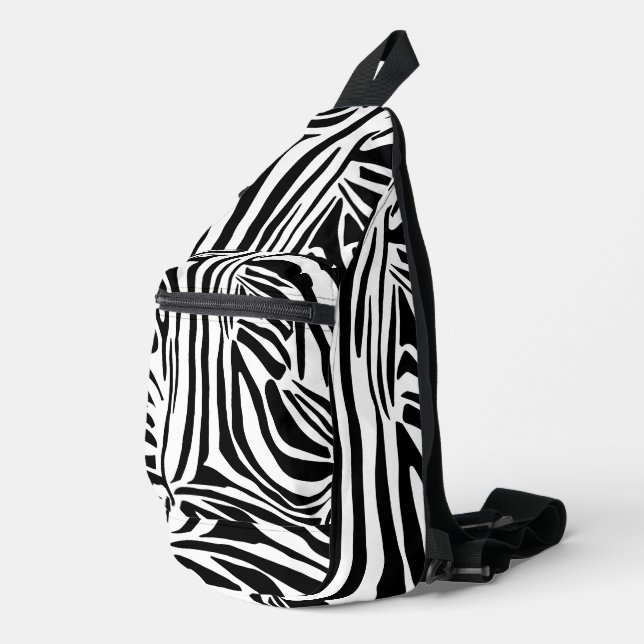 Zebra pattern sling bag (Right Corner)