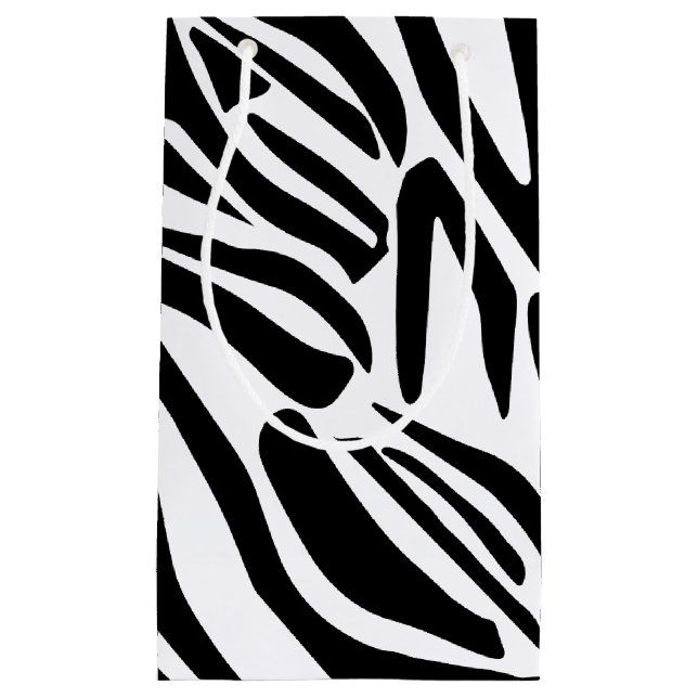 Zebra pattern small gift bag (Front)