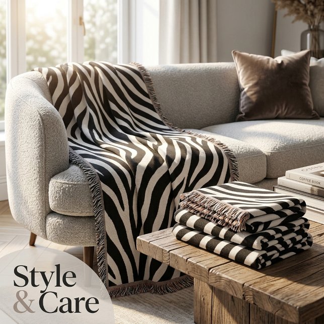 Zebra Pattern Stylish Cosy Living Room Throw Blanket (Zebra Pattern Stylish Cozy Living Room Throw Blanket)