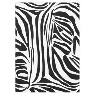 Zebra pattern tablecloth