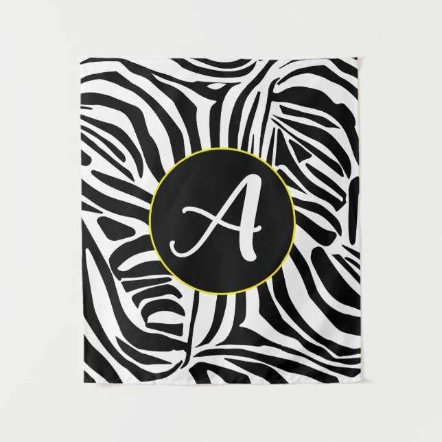 Zebra Pattern Tapestry (Front)
