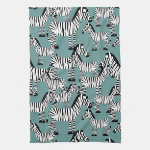 Zebra Pattern Tea Towel