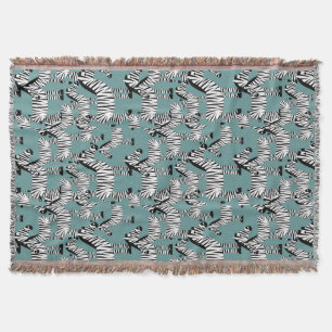 Zebra Pattern Throw Blanket