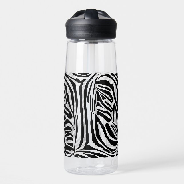 Zebra pattern water bottle (Front)