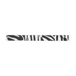 Zebra pattern wrap around label