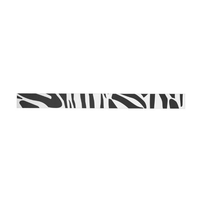 Zebra pattern wrap around label (Individual)