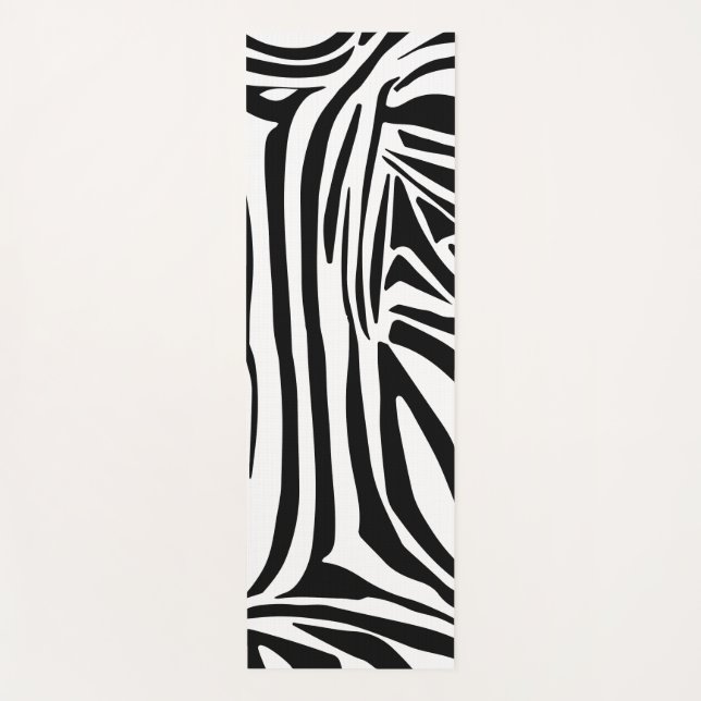 Zebra pattern yoga mat (Front)