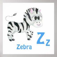 Zebra personalise ABC: Letter Z - Add Your Name
