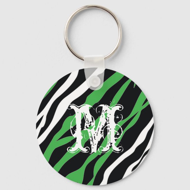 Zebra - Personalised Keychain (Front)