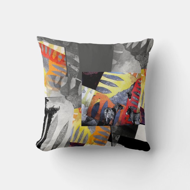 ZEBRA pillow by CR SINCLAIR (Front)