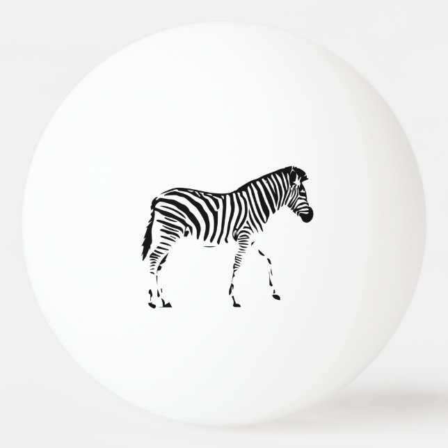 Zebra Ping Pong Ball (Front)
