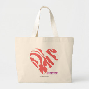 Zebra Pink 2 Large Tote Bag