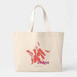 Zebra Pink 3 Large Tote Bag