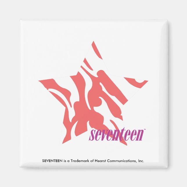 Zebra Pink 3 Magnet (Front)