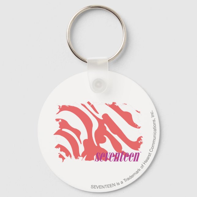 Zebra Pink 4 Key Ring (Front)