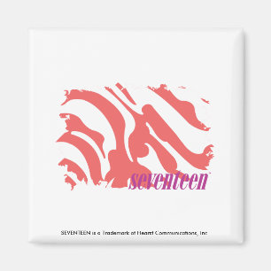Zebra Pink 4 Magnet