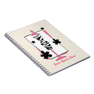 Zebra & Pink Dress Form Mannequin Notebook