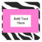 Zebra Pink White Template