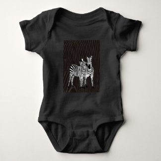 Zebra Play Baby Bodysuit