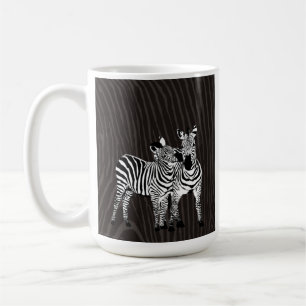 Zebra Play Bookplate Coffee Mug