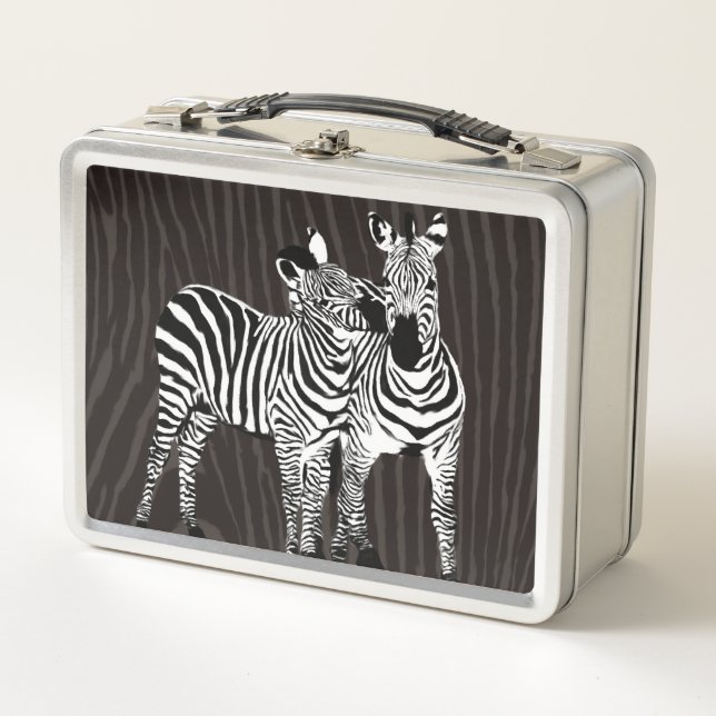 Zebra Play Metal Lunch Box (Front)
