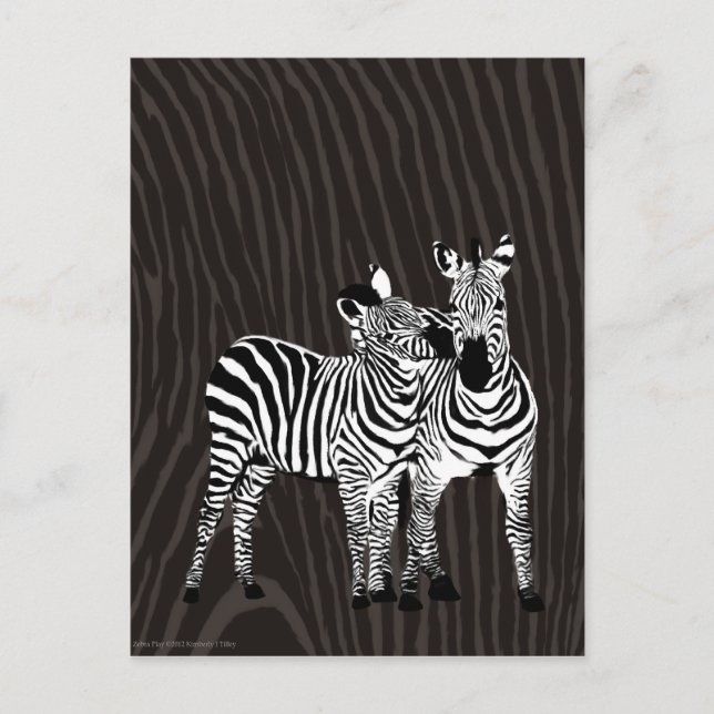 Zebra Play Postcard (Front)