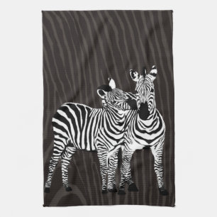 Zebra Play Tea Towel